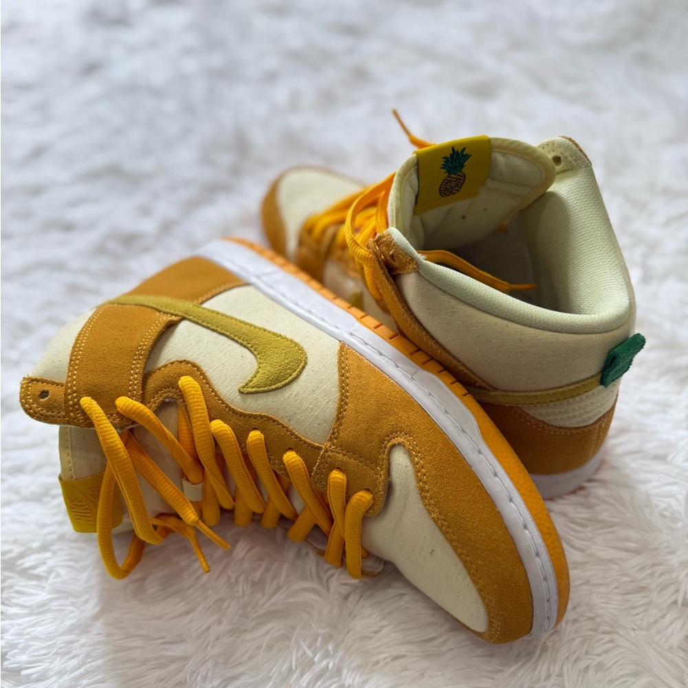 Nike Dunk SB High-Top Sneakers - pineapple model Orange and Cream - Picture 5 of 10